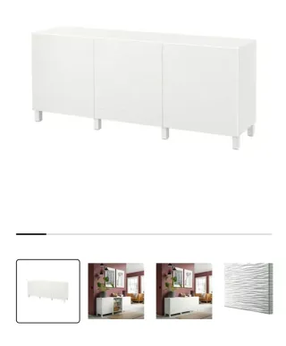 Mueble TV IKEA BESTA / LASVIKEN Blanco