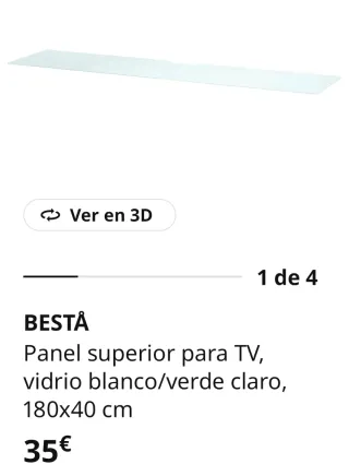 Mueble TV IKEA BESTA / LASVIKEN Blanco