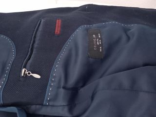Americana Celio azul oscuro con parches