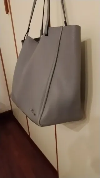 Borsa Marc Jacobs vera pelle grigia