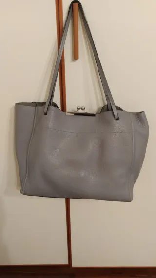 Borsa Marc Jacobs vera pelle grigia