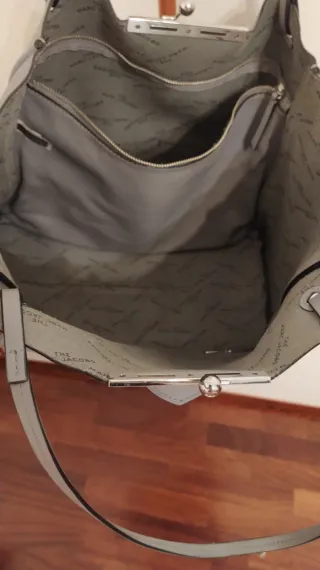 Borsa Marc Jacobs vera pelle grigia