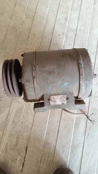 Motor eléctrico con polea