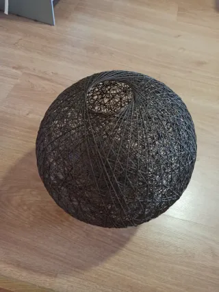 Pantalla lámpara color chocolate