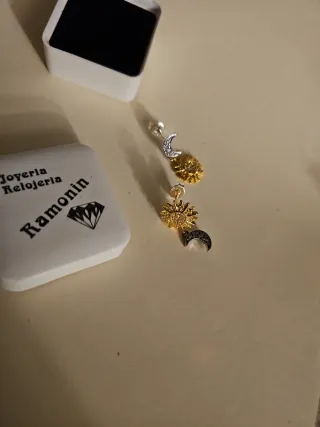 Pendientes Sol y Luna Ramonín Plata y Oro