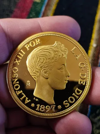 Enormes 100 pesetas Alfonso XIII 1897