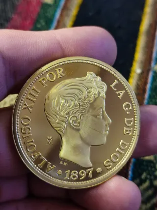 Enormes 100 pesetas Alfonso XIII 1897