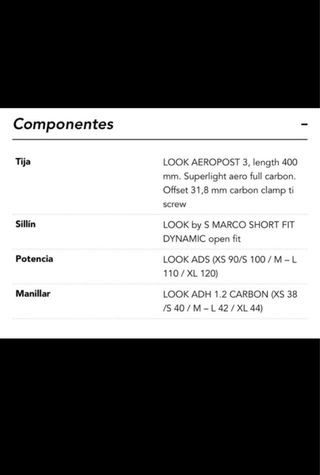 Bicicleta Carretera LOOK