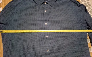 Camisa Zara Hombre Azul Estampada