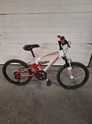 Bicicleta Infantil Freerider Roja y Blanca