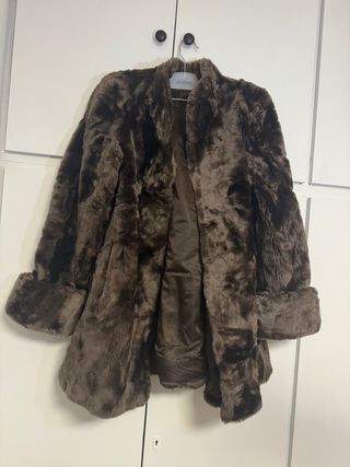 Abrigo pelo natural El Corte Inglés vintage