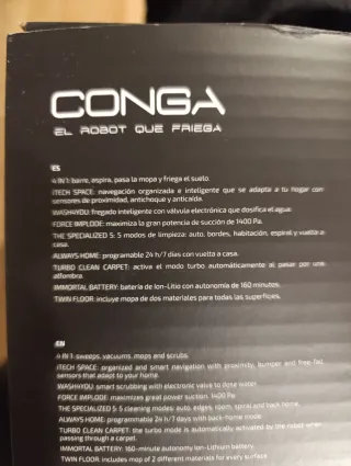 Aspirador Robot Cecotec Conga Serie 950 animal