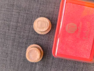 Sellos de madera con almohadilla