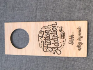 Reservado puerta Shhh... estoy leyendo