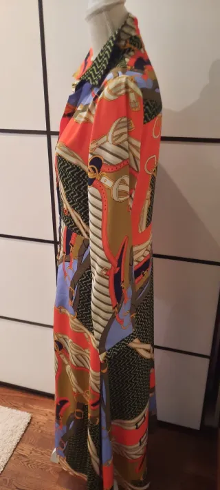 Vestido camisero estampado