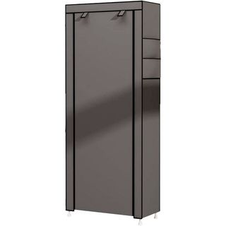 Armario zapatero tela gris 60x30x160 NUEVO