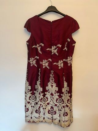 Vestido de boda/fiesta rojo con chaqueta