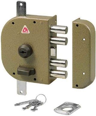 Cerradura de seguridad con 4 bulones