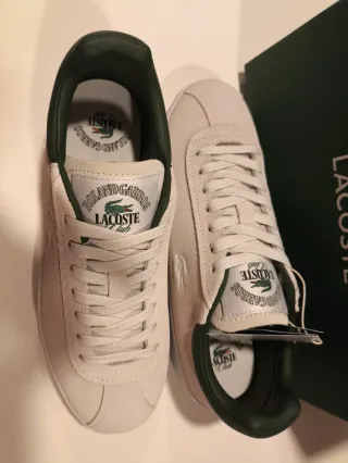 Zapatillas Lacoste Roland Garros T37 Beige/Verde