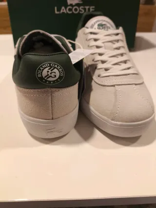 Zapatillas Lacoste Roland Garros T37 Beige/Verde