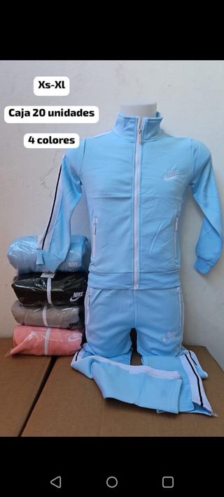 Conjunto Nike Gris Sudadera y Pantalón