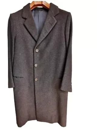 Capotto sartoriale invernale uomo grigio