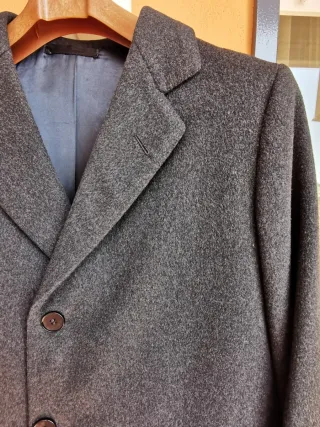 Capotto sartoriale invernale uomo grigio