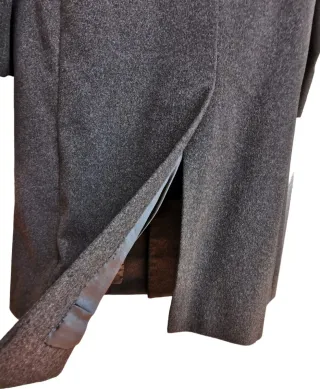 Capotto sartoriale invernale uomo grigio