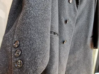 Capotto sartoriale invernale uomo grigio