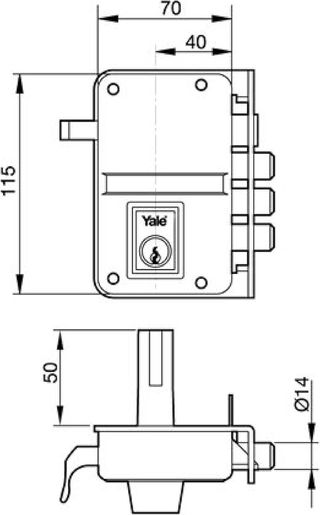 Cerradura Seguridad Yale 8-Hn
