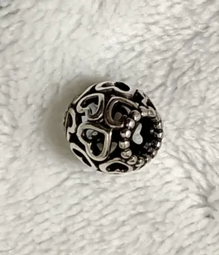 Charm Pandora Corazones Plata