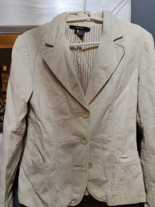 Zara Basic Chaqueta Beige Talla M