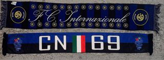 Lote 2 bufandas Inter de Milan Curva Nord