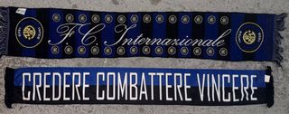 Lote 2 bufandas Inter de Milan Curva Nord