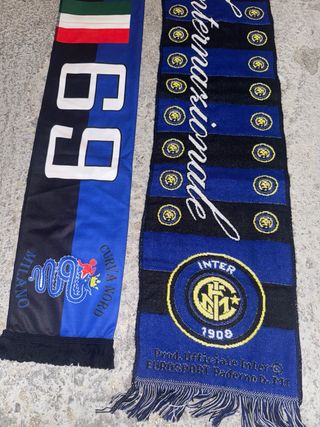 Lote 2 bufandas Inter de Milan Curva Nord