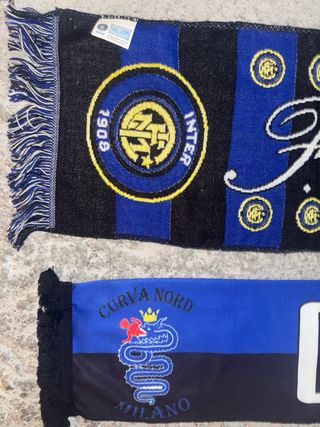 Lote 2 bufandas Inter de Milan Curva Nord
