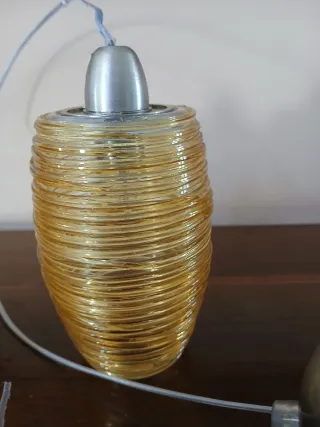 2 Lampade a sospensione attribuite a Vistosi.