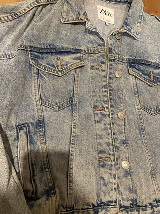 Chaqueta tejana Zara azul