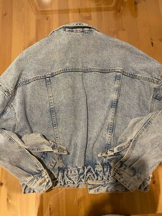 Chaqueta tejana Zara azul