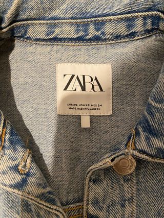 Chaqueta tejana Zara azul