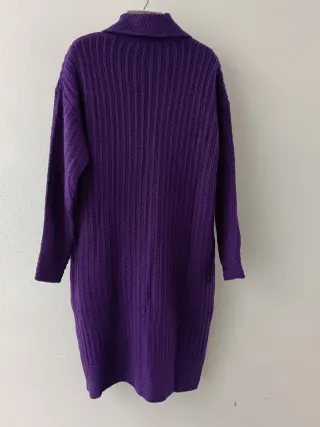 Casaco de malha roxo novo