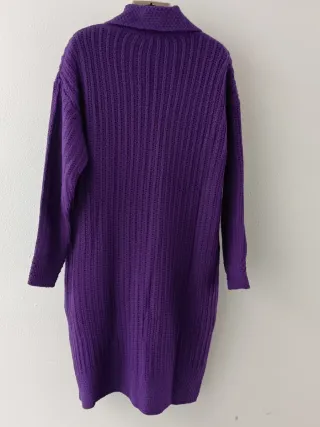 Casaco de malha roxo novo