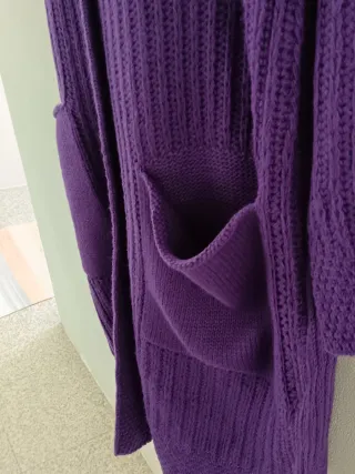 Casaco de malha roxo novo