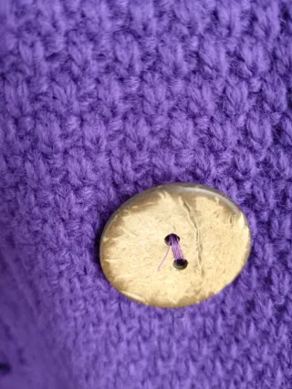 Casaco de malha roxo novo