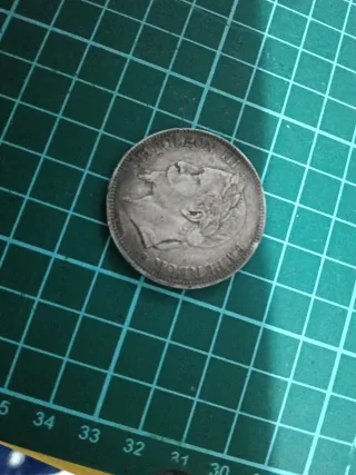 Moneda Napoleón III 1868 5 francos