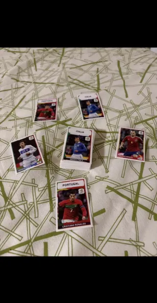 Lotto figurine EURO 2012 Pirlo, Ronaldo, Iniesta