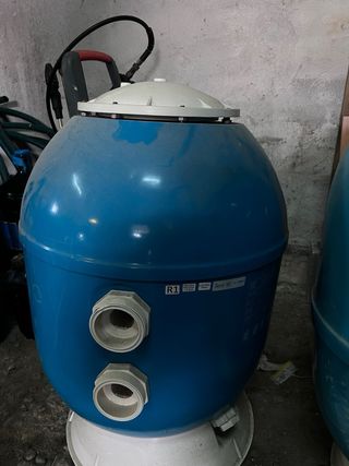Filtro piscina Klinwass azul y blanco