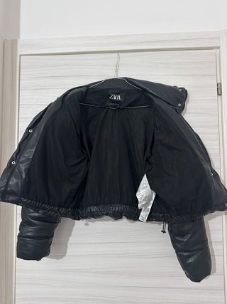 Bomber Zara in ecopelle inbottito tg XS
