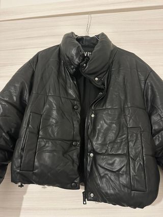 Bomber Zara in ecopelle inbottito tg XS