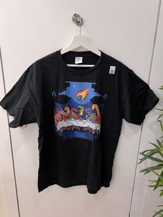 Camiseta O Último Jantar dos Dinossauros